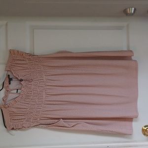 Brand New Adrianna Papell Sleeveless baby doll Ruffled Blouse. True 2X